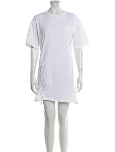 Pre-owned Allsaints Crew Neck Mini Dress In Neutral