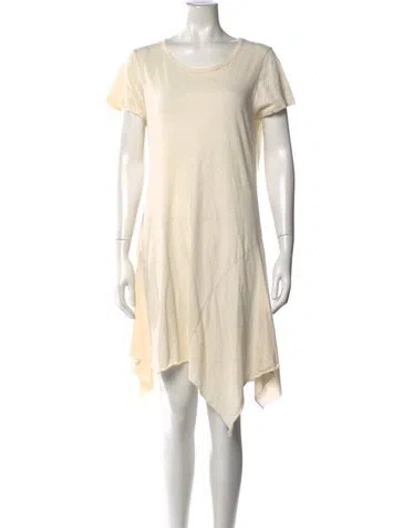 Pre-owned Allsaints Crew Neck Mini Dress In Neutrals