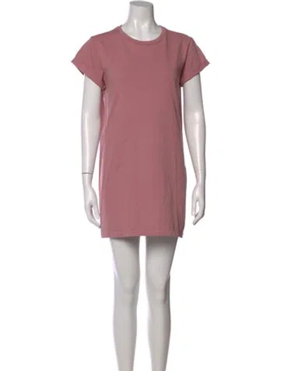 Pre-owned Allsaints Crew Neck Mini Dress In Pink
