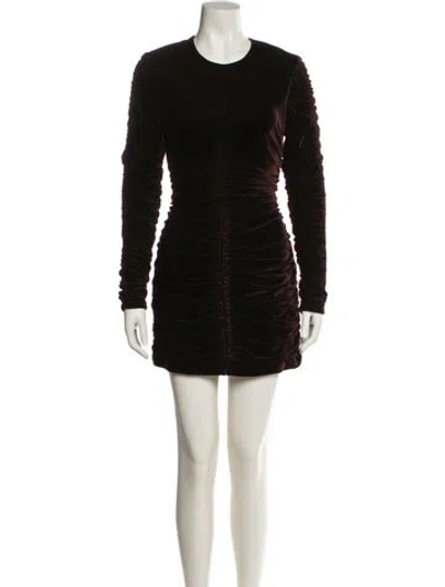 Pre-owned Allsaints Crew Neck Mini Dress W/ Tags In Black