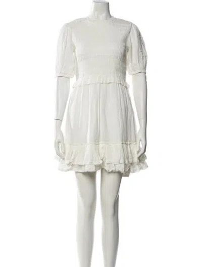 Pre-owned Allsaints Crew Neck Mini Dress W/ Tags In Neutral
