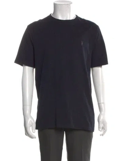 Pre-owned Allsaints Crew Neck Short Sleeve T-shirt In Black