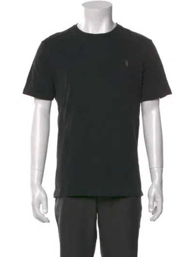 Pre-owned Allsaints Crew Neck Short Sleeve T-shirt In Black