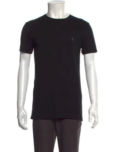 Pre-owned Allsaints Crew Neck Short Sleeve T-shirt In Black