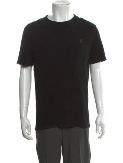 Pre-owned Allsaints Crew Neck Short Sleeve T-shirt In Black