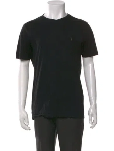 Pre-owned Allsaints Crew Neck Short Sleeve T-shirt In Black