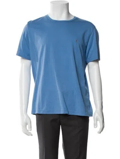 Pre-owned Allsaints Crew Neck Short Sleeve T-shirt In Blue