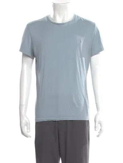 Pre-owned Allsaints Crew Neck Short Sleeve T-shirt In Blue