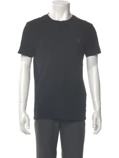 Pre-owned Allsaints Crew Neck Short Sleeve T-shirt In Gray