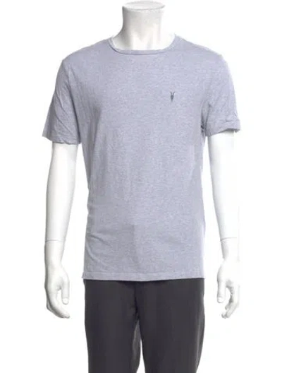 Pre-owned Allsaints Crew Neck Short Sleeve T-shirt In Gray