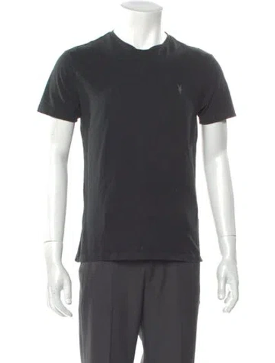 Pre-owned Allsaints Crew Neck Short Sleeve T-shirt In Gray