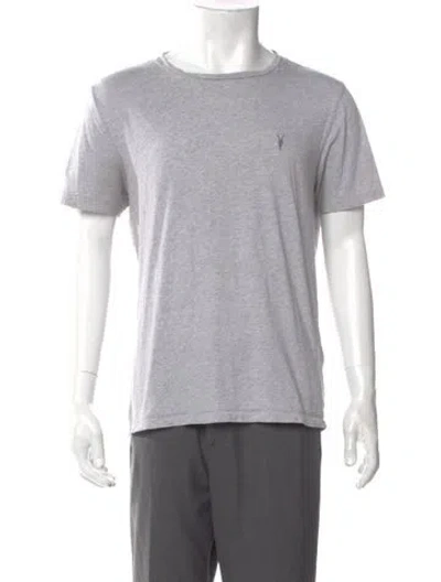 Pre-owned Allsaints Crew Neck Short Sleeve T-shirt In Gray