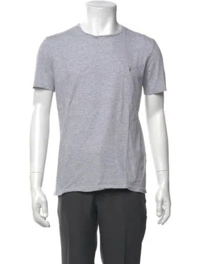 Pre-owned Allsaints Crew Neck Short Sleeve T-shirt In Gray
