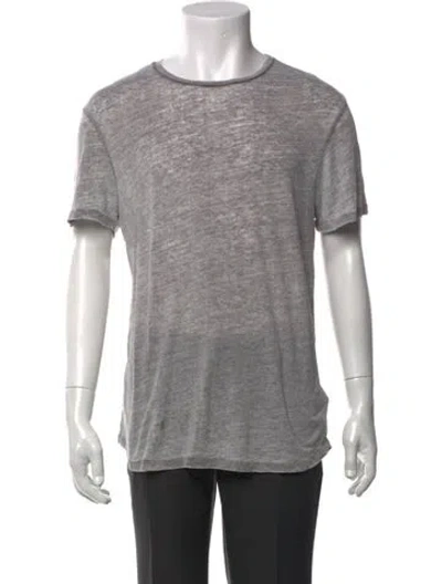Pre-owned Allsaints Crew Neck Short Sleeve T-shirt In Gray