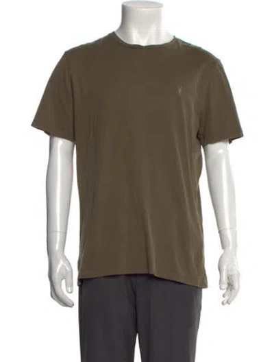 Pre-owned Allsaints Crew Neck Short Sleeve T-shirt In Green