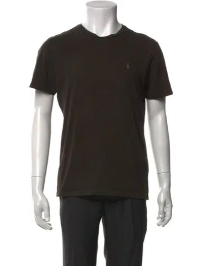 Pre-owned Allsaints Crew Neck Short Sleeve T-shirt In Green