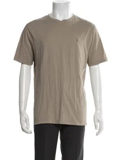 Pre-owned Allsaints Crew Neck Short Sleeve T-shirt In Green