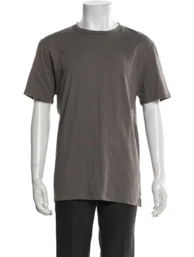 Pre-owned Allsaints Crew Neck Short Sleeve T-shirt In Grey