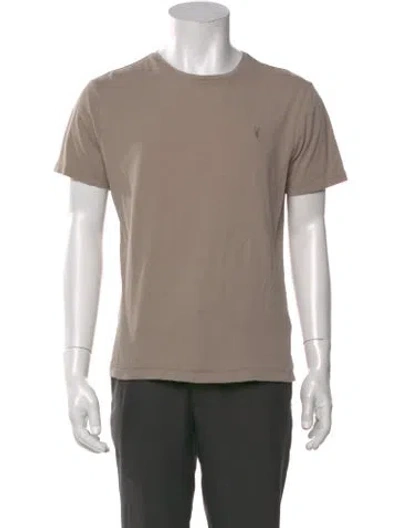 Pre-owned Allsaints Crew Neck Short Sleeve T-shirt In Neutral