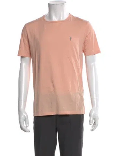 Pre-owned Allsaints Crew Neck Short Sleeve T-shirt In Neutral