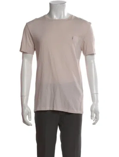 Pre-owned Allsaints Crew Neck Short Sleeve T-shirt In Neutral