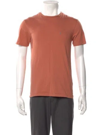 Pre-owned Allsaints Crew Neck Short Sleeve T-shirt In Orange