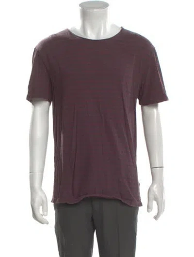 Pre-owned Allsaints Crew Neck Short Sleeve T-shirt In Purple