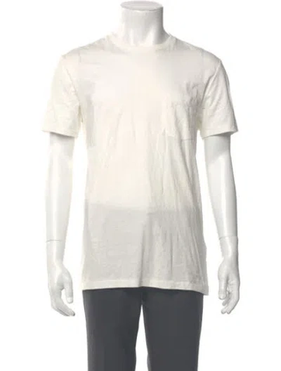 Pre-owned Allsaints Crew Neck Short Sleeve T-shirt In White