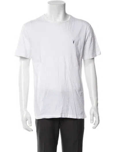 Pre-owned Allsaints Crew Neck Short Sleeve T-shirt In White