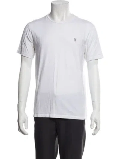 Pre-owned Allsaints Crew Neck Short Sleeve T-shirt In White