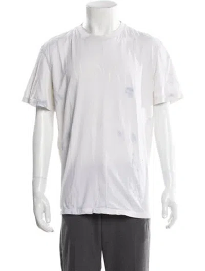 Pre-owned Allsaints Crew Neck Short Sleeve T-shirt In White