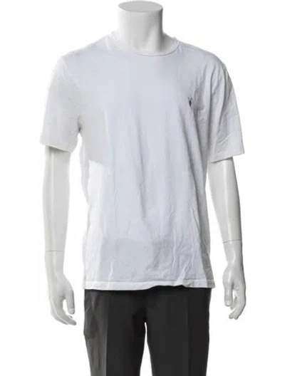Pre-owned Allsaints Crew Neck Short Sleeve T-shirt In White