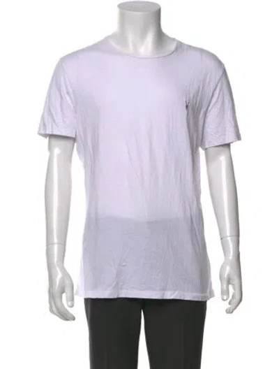Pre-owned Allsaints Crew Neck Short Sleeve T-shirt In White