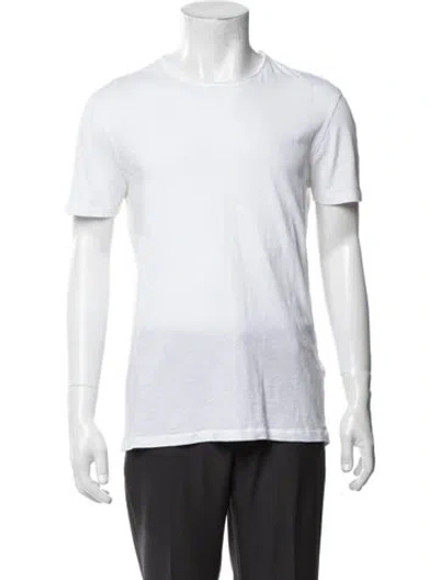 Pre-owned Allsaints Crew Neck Short Sleeve T-shirt In White