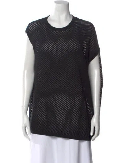 Pre-owned Allsaints Crew Neck Sweater In Black