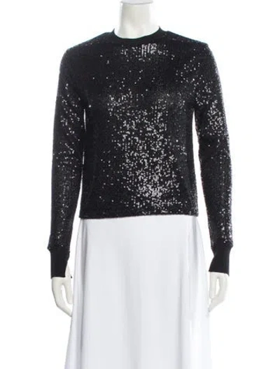 Pre-owned Allsaints Crew Neck Sweater In Black