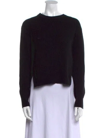 Pre-owned Allsaints Crew Neck Sweater In Black