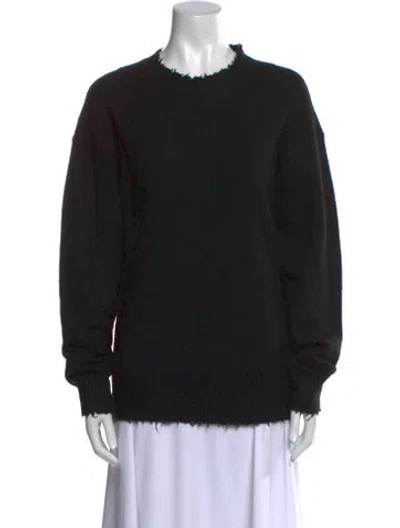 Pre-owned Allsaints Crew Neck Sweater In Black