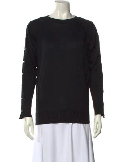 Pre-owned Allsaints Crew Neck Sweater In Black