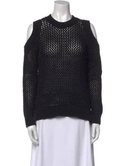 Pre-owned Allsaints Crew Neck Sweater In Black