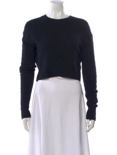 Pre-owned Allsaints Crew Neck Sweater In Black