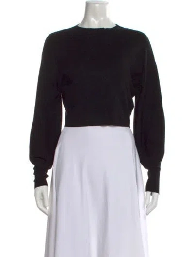 Pre-owned Allsaints Crew Neck Sweater In Black