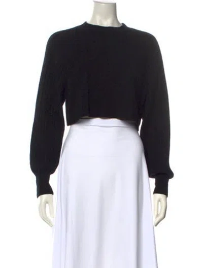 Pre-owned Allsaints Crew Neck Sweater In Black