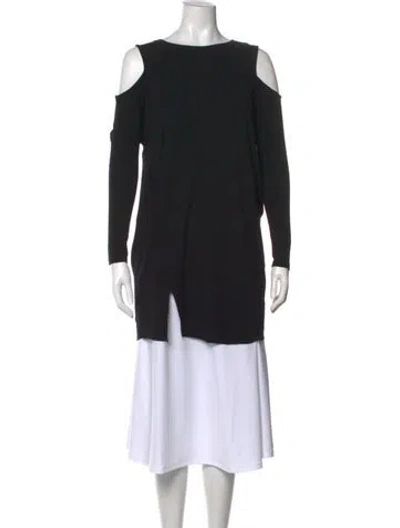 Pre-owned Allsaints Crew Neck Sweater In Black