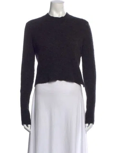 Pre-owned Allsaints Crew Neck Sweater In Black