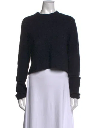 Pre-owned Allsaints Crew Neck Sweater In Black