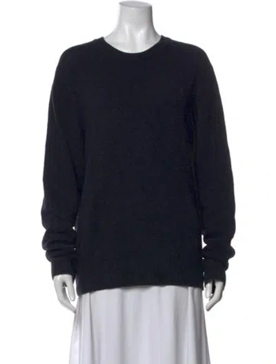 Pre-owned Allsaints Crew Neck Sweater In Black