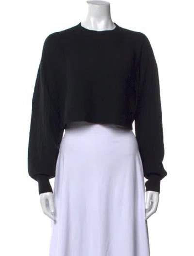 Pre-owned Allsaints Crew Neck Sweater In Black