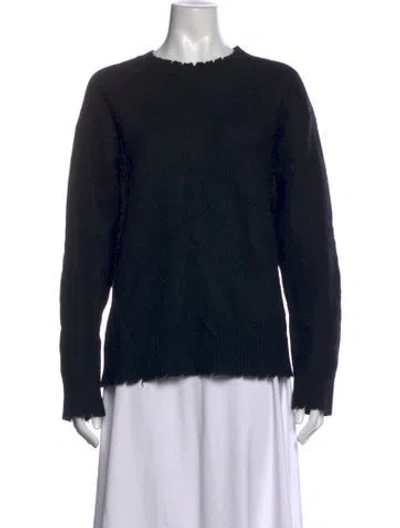 Pre-owned Allsaints Crew Neck Sweater In Black