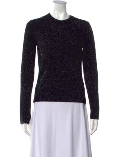 Pre-owned Allsaints Crew Neck Sweater In Black/metallic